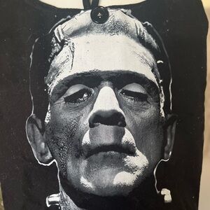 Black Graphic Frankenstein Cross Body Bag